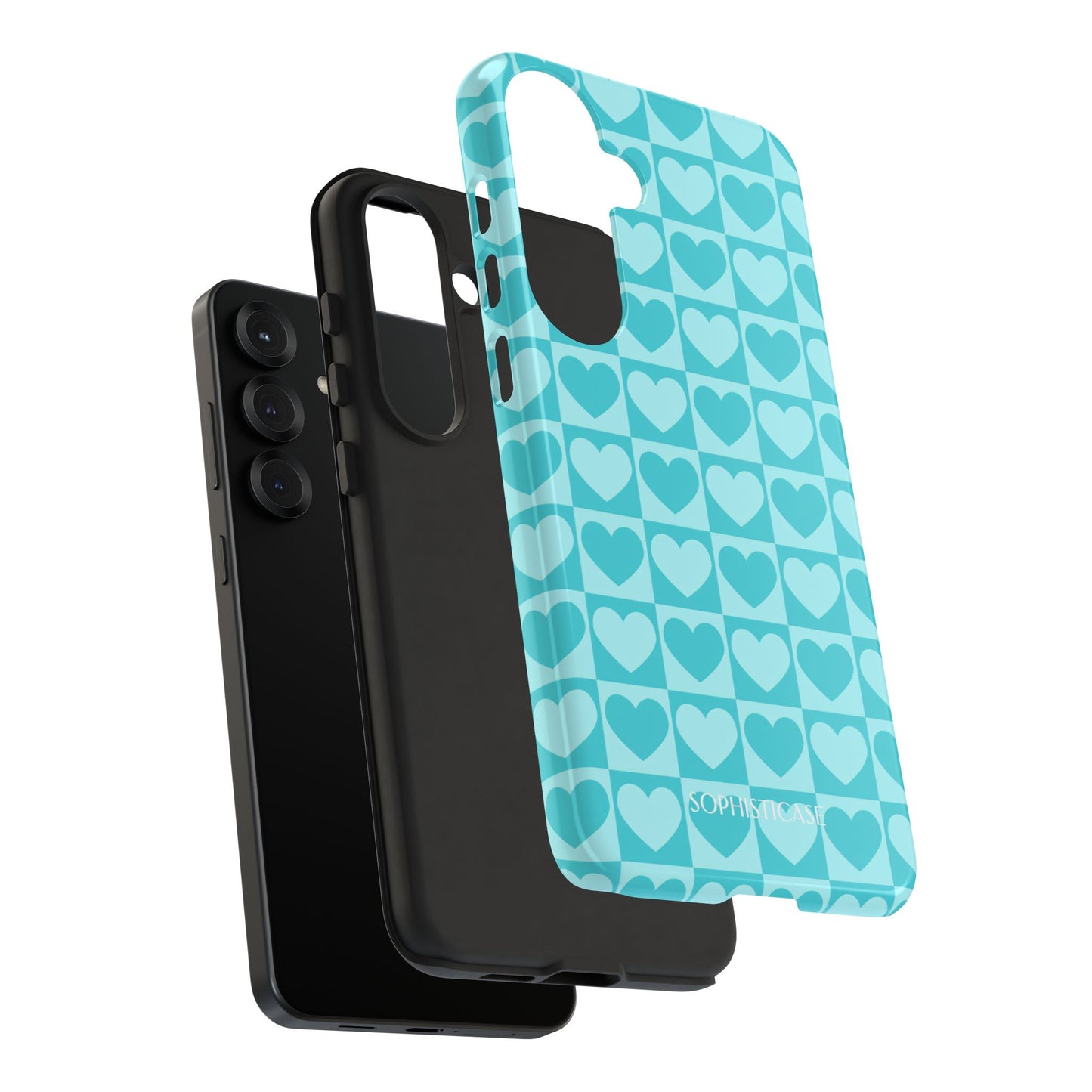 Tough Love in Aqua - Tough Phone Case