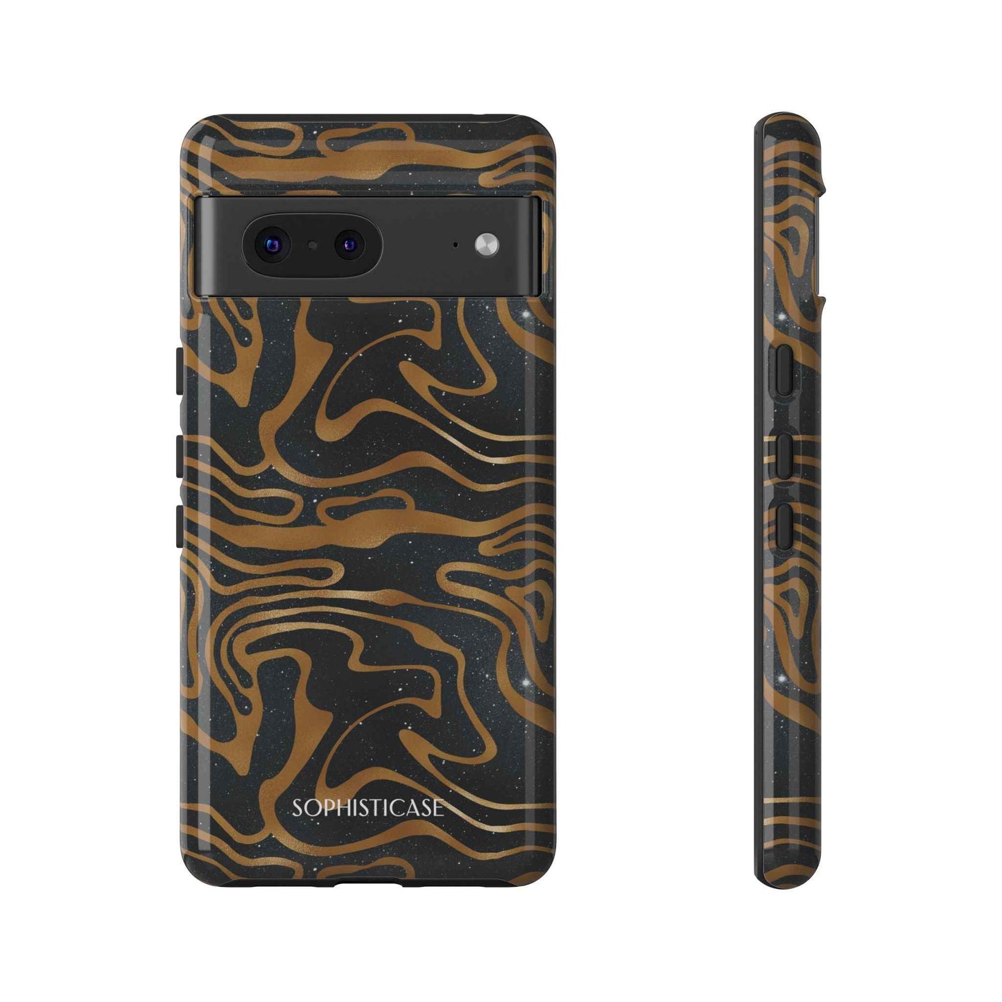 Cosmic Zebra in Black - iPhone Case, Samsung Galaxy Case, Google Pixel Case