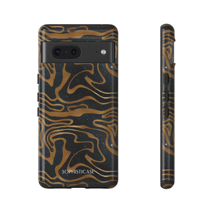 Cosmic Zebra in Black - iPhone Case, Samsung Galaxy Case, Google Pixel Case