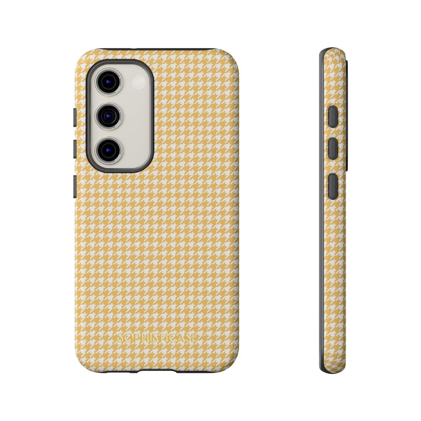 Tough Case - Houndstooth in Mustard