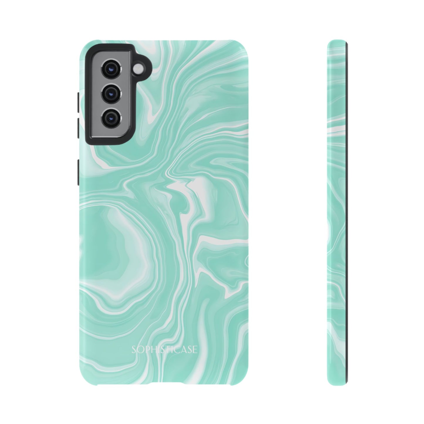 Liquid Dreams in Green - Tough Phone Case