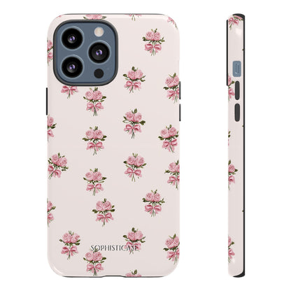 The Sweetest Thing in Coquette Rose Bouquet - iPhone Case, Samsung Galaxy Case, Google Pixel Case