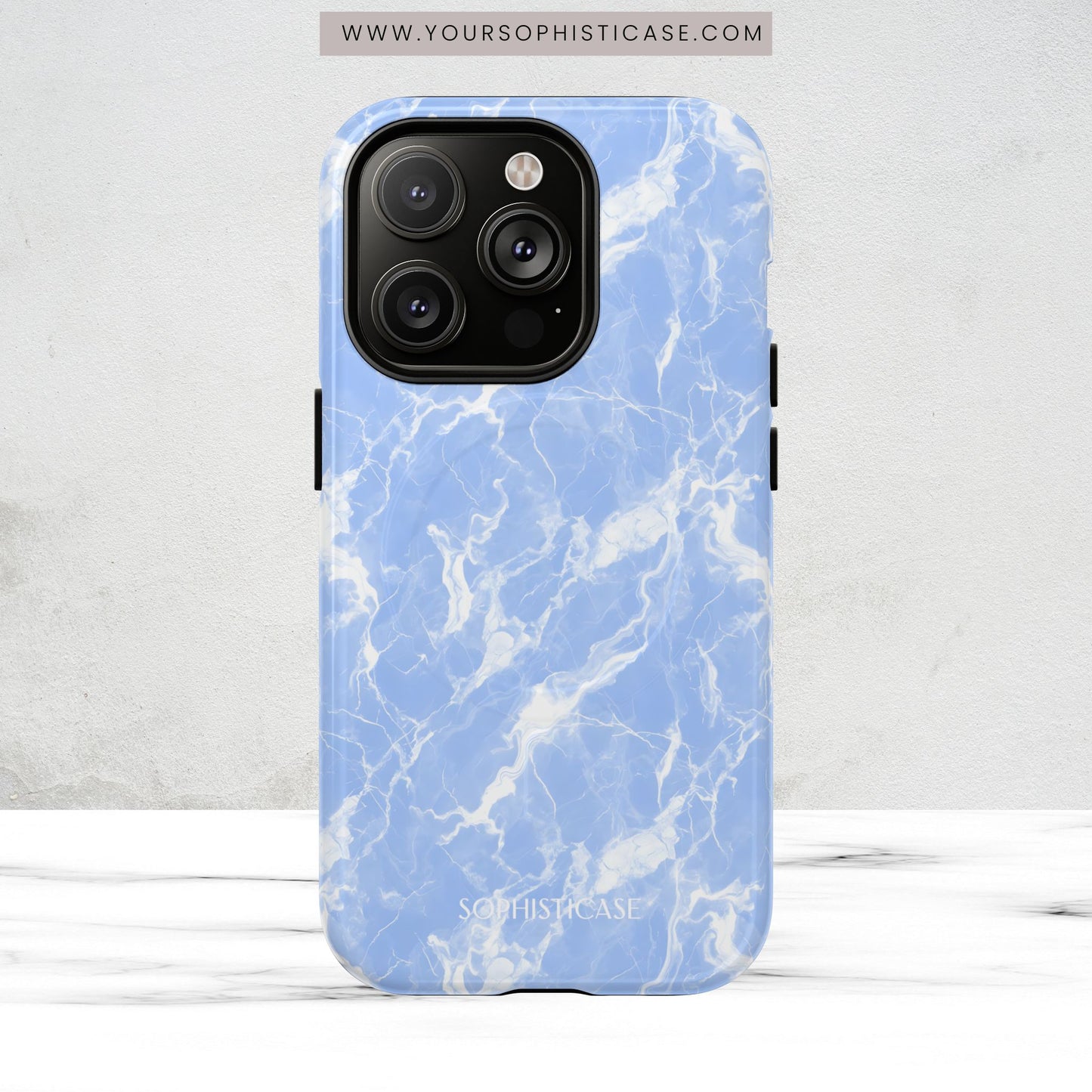 Marble Crush in Blue - Magsafe Case
