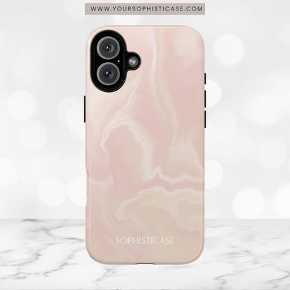 Liquid Magic in Beige Haze - iPhone Case