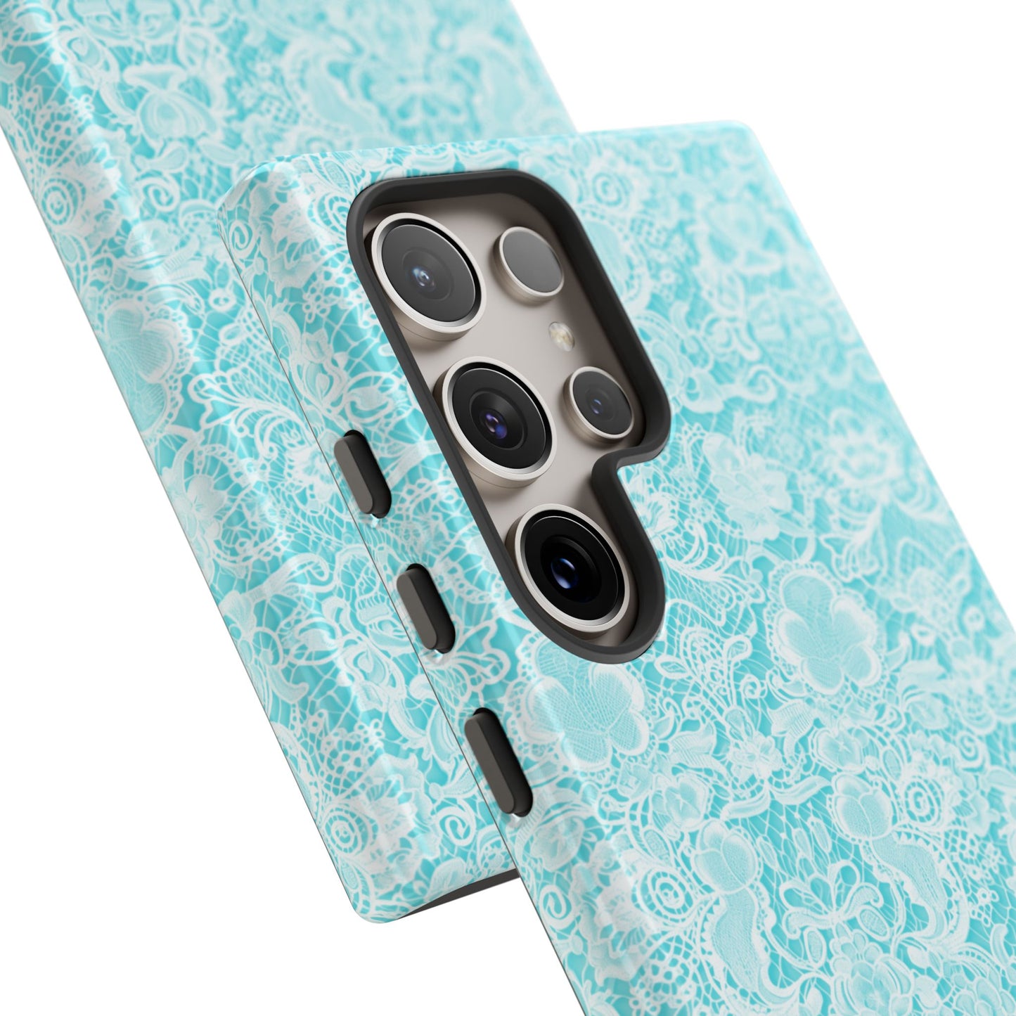 Luxe Lace in Aqua - iPhone Case, Samsung Galaxy Case, Google Pixel Case