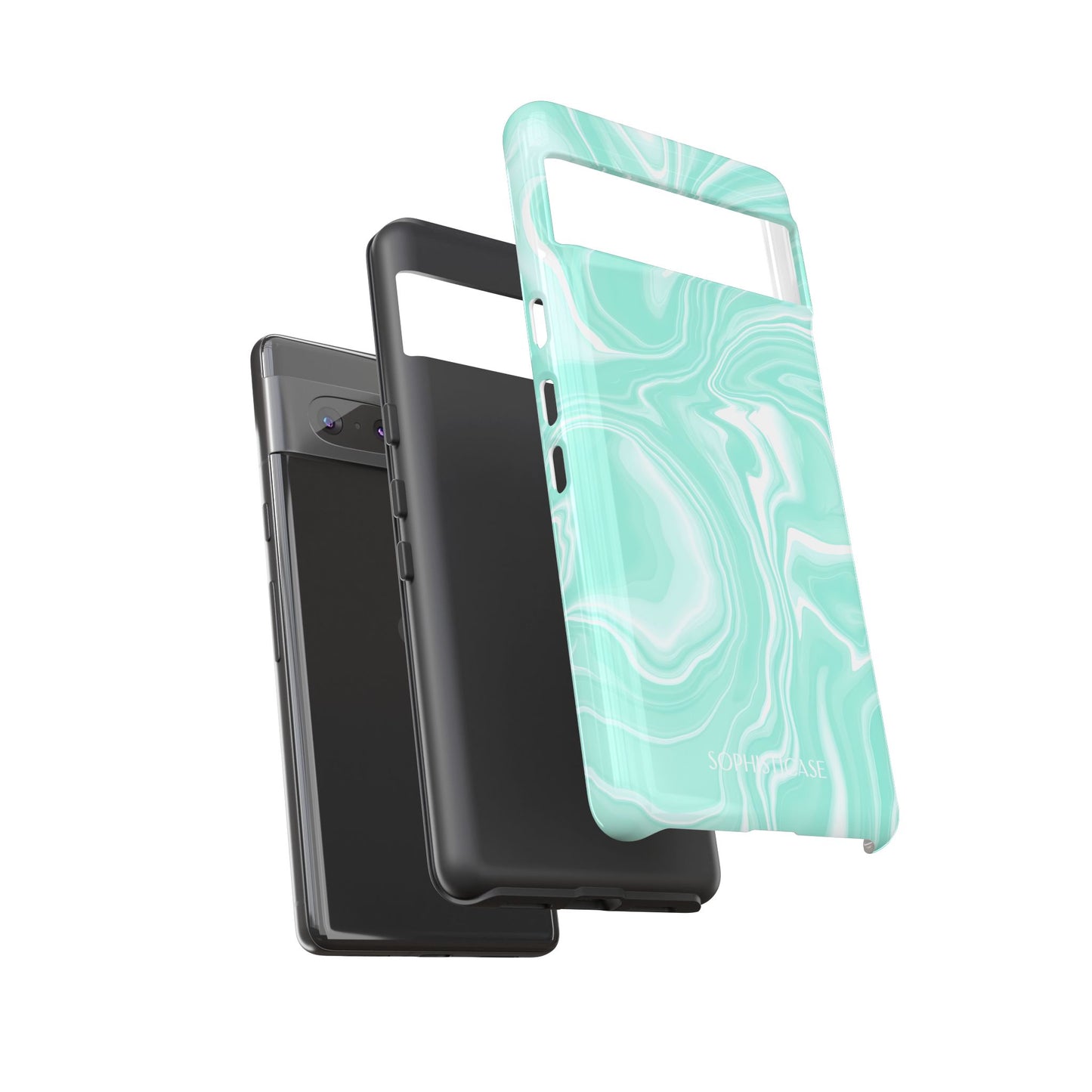 Liquid Dreams in Green - Tough Phone Case