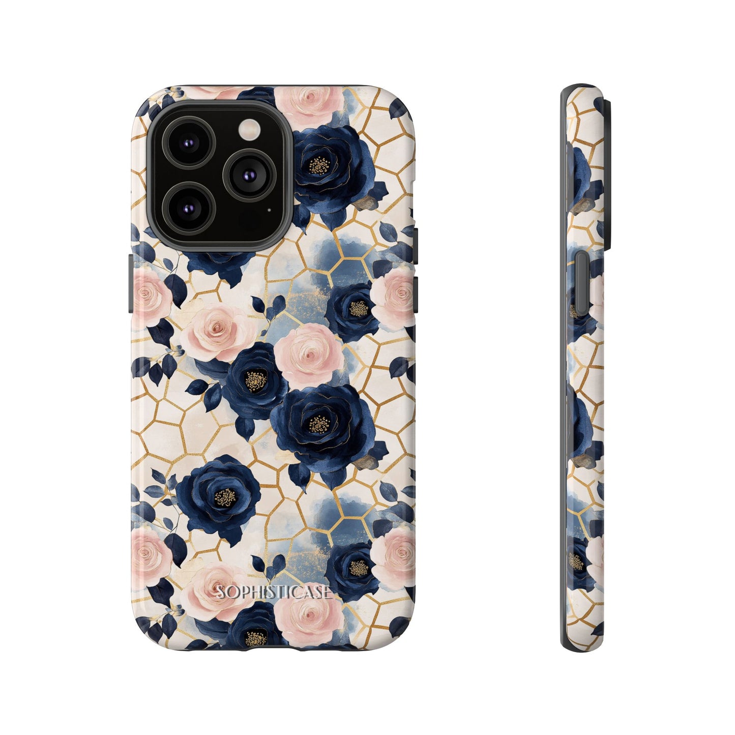 Royal Floral in Navy Hive - Tough Phone Case