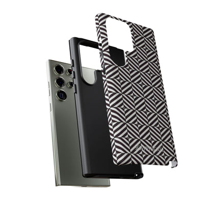 Illusions in Black - Tough Phone Case for Samsung Galaxy