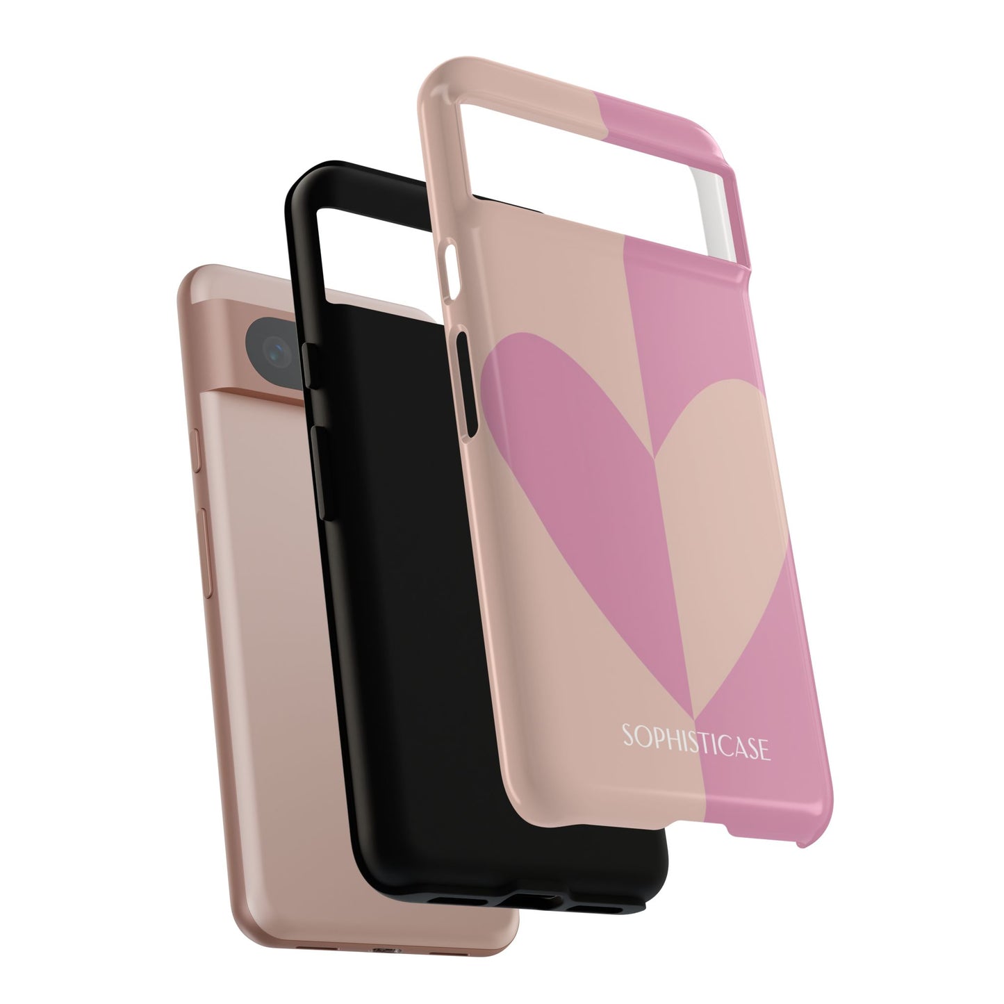 Be Mine in Pink and Brown - iPhone Case, Samsung Galaxy Case, Google Pixel Case