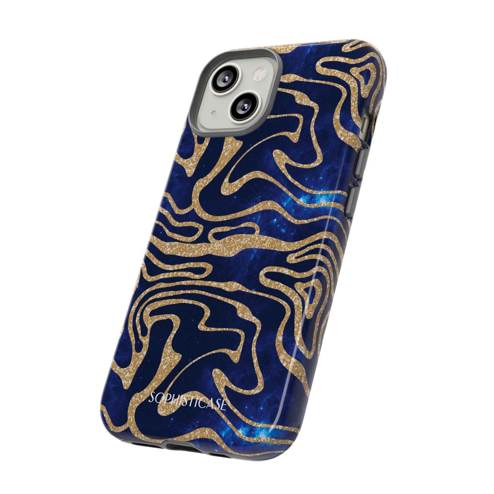 Cosmic Zebra in Blue - iPhone Case, Samsung Galaxy Case, Google Pixel Case