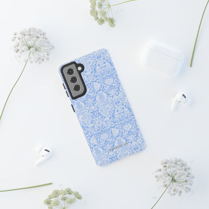 Luxe Lace in Blue - Tough Phone Case