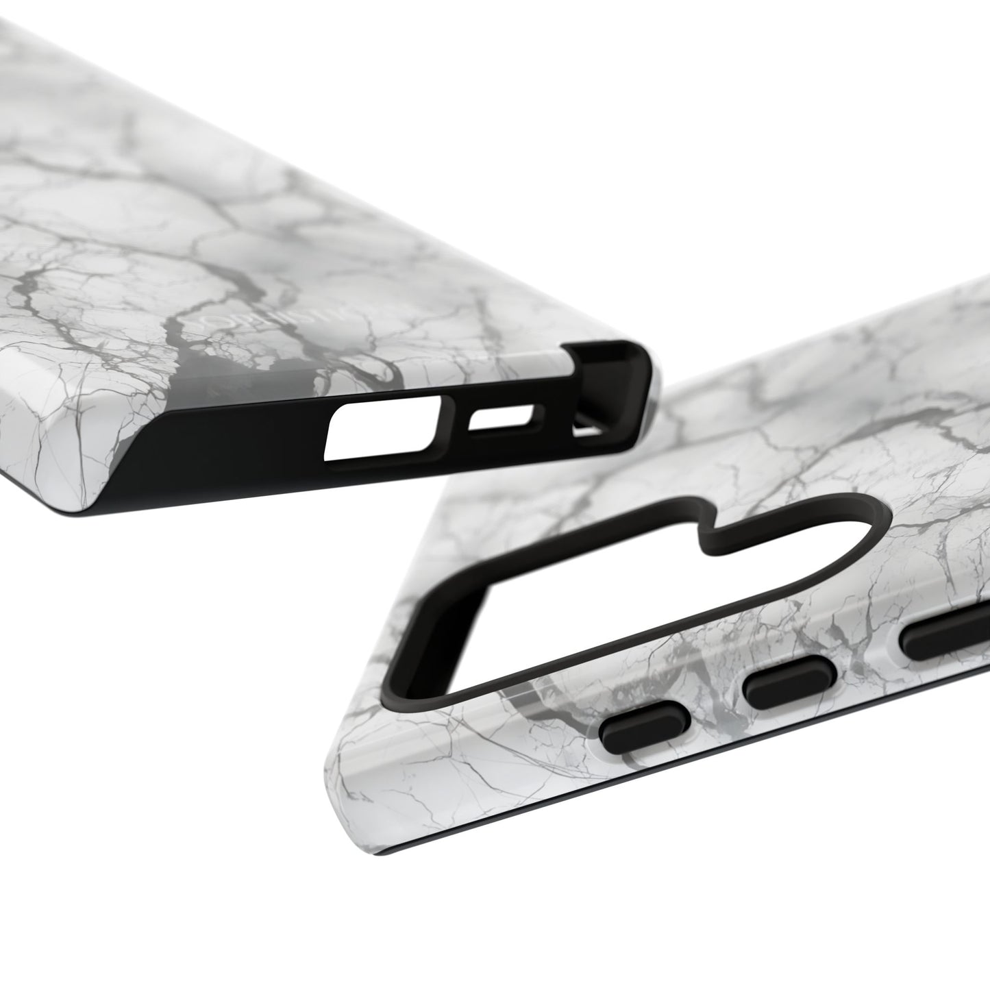 Marble Opulence in Charcoal Grey - Tough Phone Case