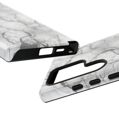 Marble Opulence in Charcoal Grey - Tough Phone Case