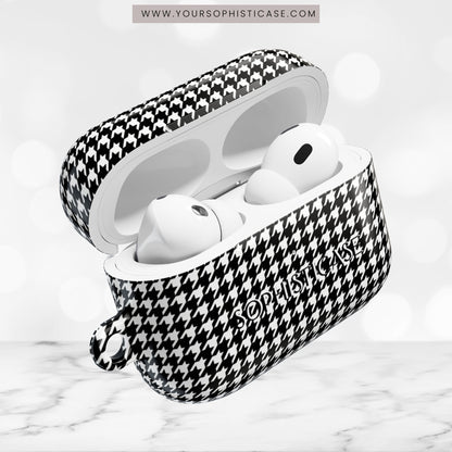 AirPod Cases - Houndstooth in Black