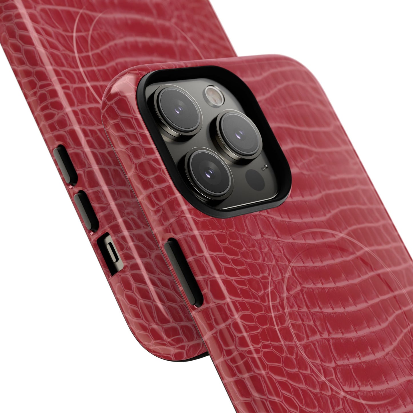 Luxe Leather in Cherry Red - Magsafe Case