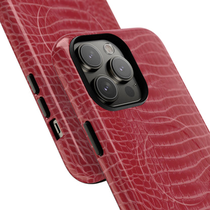 Luxe Leather in Cherry Red - Magsafe Case