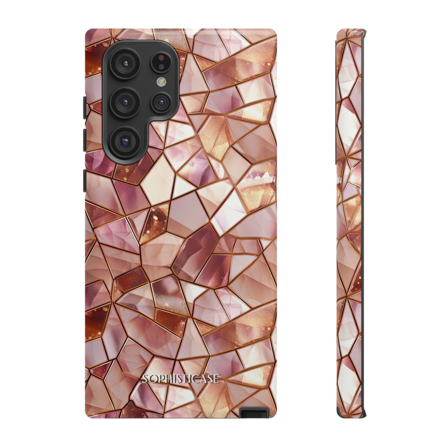 Rose' Runway in Champagne Mosaic - Tough Phone Case