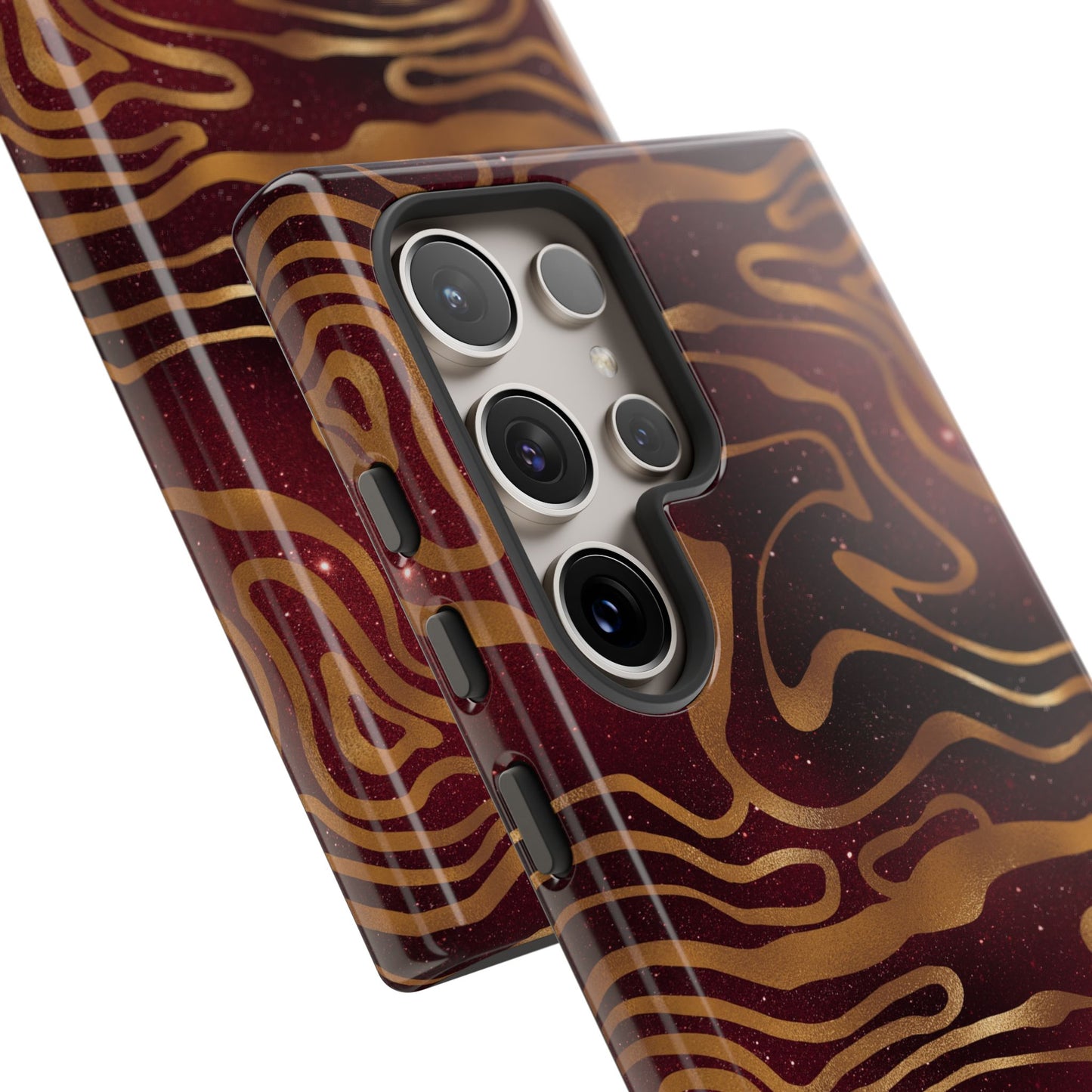 Cosmic Zebra in Red - iPhone Case, Samsung Galaxy Case, Google Pixel Case