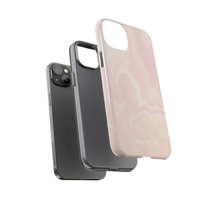 Liquid Magic in Beige Haze - iPhone Case