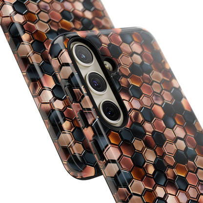Rose' Runway in Honeycomb Mosaic - Tough Phone Case
