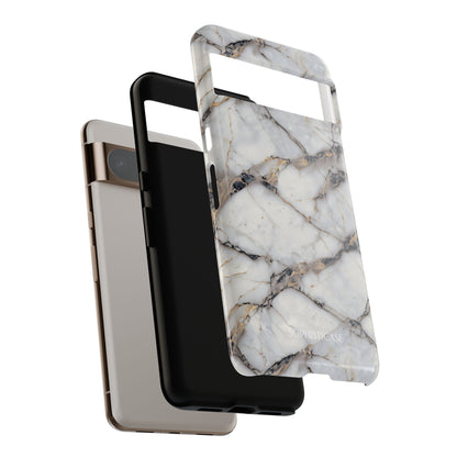 Marble Opulence in Cracked Beige - iPhone Case, Samsung Galaxy Case, Google Pixel Case