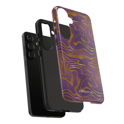 Cosmic Gold in Purple - iPhone Case, Samsung Galaxy Case, Google Pixel Case