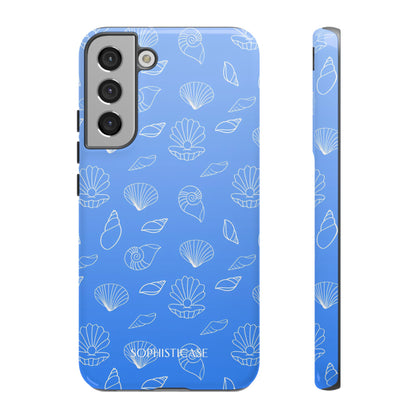 Seashell Society in Ocean Blue - iPhone Case, Samsung Galaxy Case, Google Pixel Case