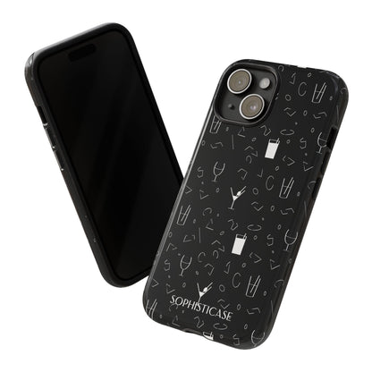 Cocktail Hour in Black - iPhone Case