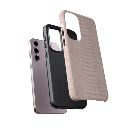 Luxe Leather in Neutral Beige - iPhone Case, Samsung Galaxy Case, Google Pixel Case