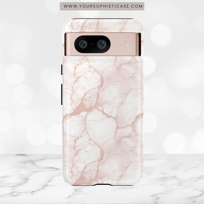 Marble Opulence in Neutral Beige - Tough Phone Case