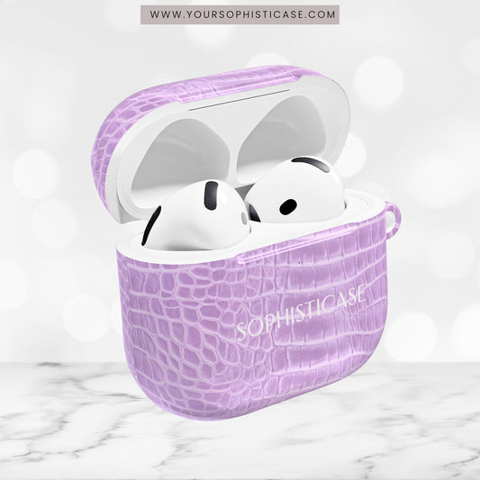 AirPod Cases - Luxe Leather in Purple