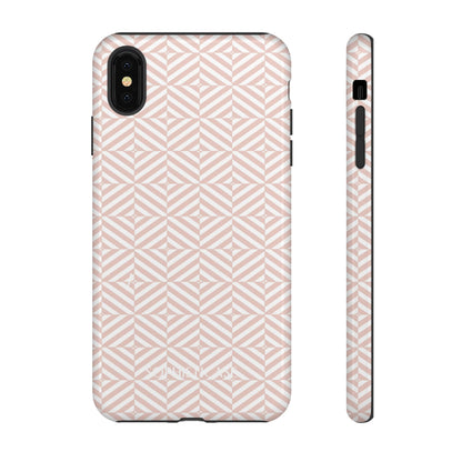 Illusions in Neutral Beige - Dual Layer Shockproof Phone Case for iPhone, Google Pixel and Samsung Galaxy