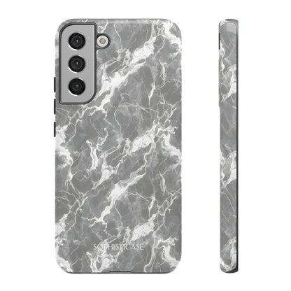 Marble Crush in Charcoal Grey - Tough Phone Case
