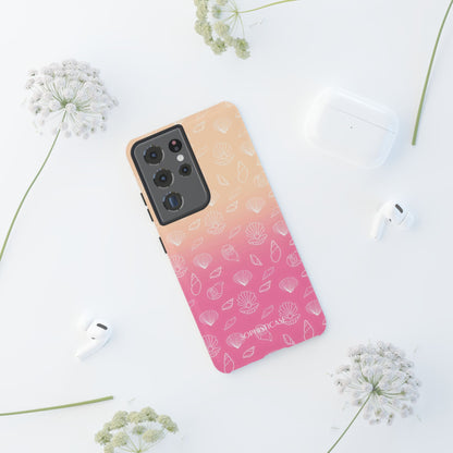 Seashell Society in Sandy Pink Sunset - iPhone Case, Samsung Galaxy Case, Google Pixel Case