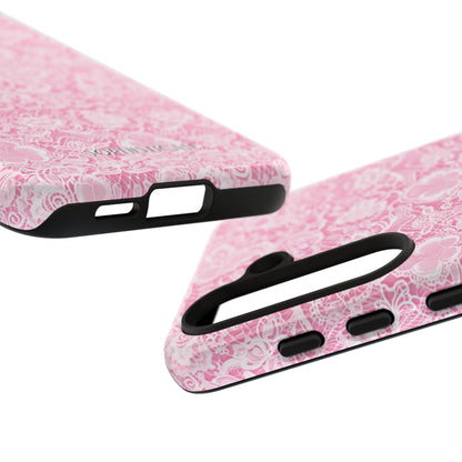 Luxe Lace in Pink - Tough Phone Case