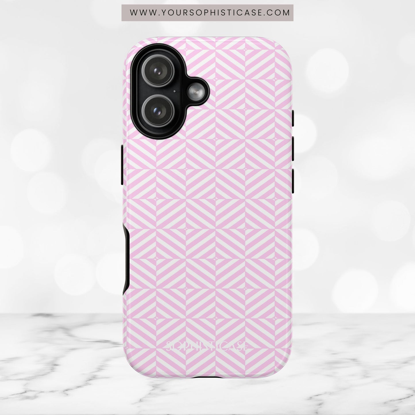 Illusions in Pink - iPhone Case, Samsung Galaxy Case, Google Pixel Case