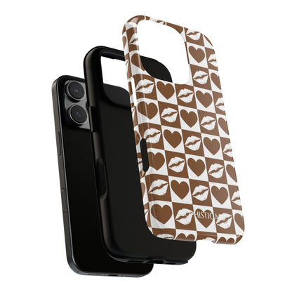 Belle Amie in Deep Brown - Galentines Release - Shockproof Phone Case for iPhone, Samsung Galaxy and Google Pixel