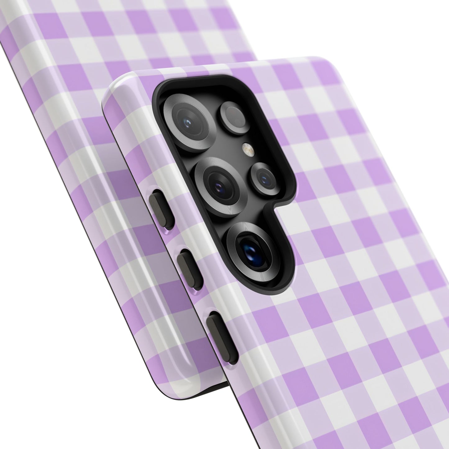 Gingham in Purple - iPhone Case, Samsung Galaxy Case, Google Pixel Case