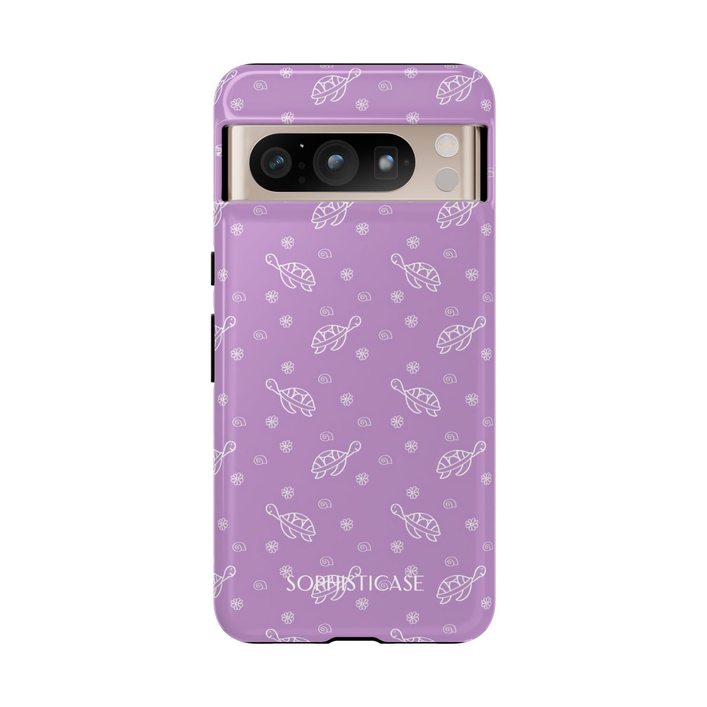 Turtle Island in Purple - Drop Proof Phone Case for Google Pixel