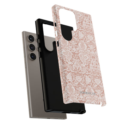 Luxe Lace in Brown - Tough Phone Case