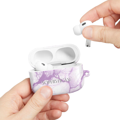 AirPod Cases - Marble Opulence in Purple