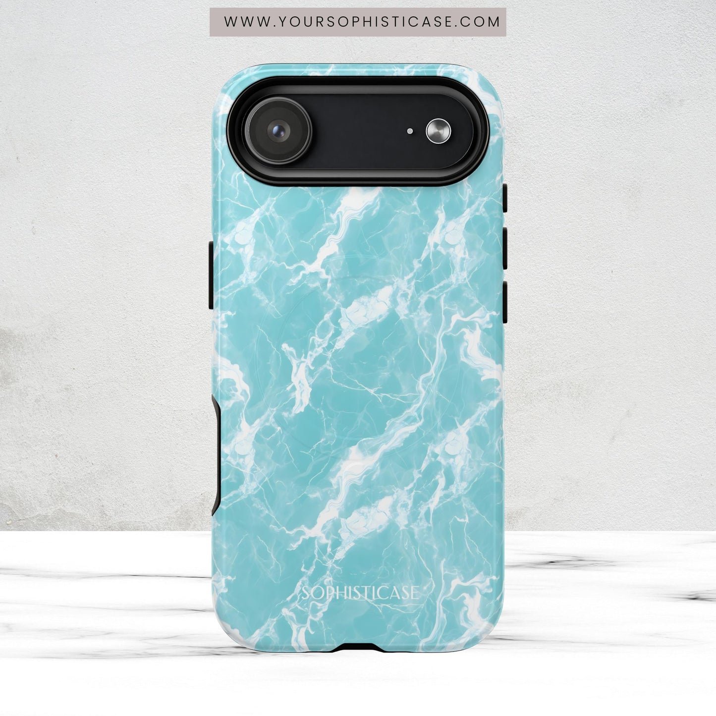 Marble Crush in Aqua - Magsafe Case