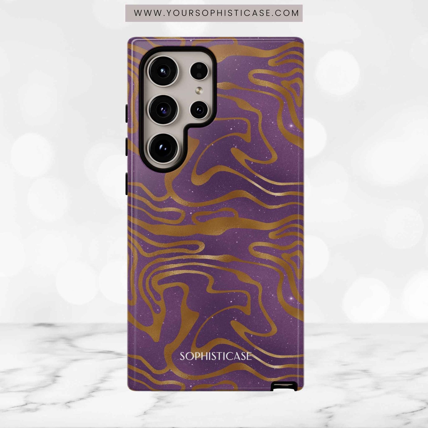 Cosmic Zebra in Purple - iPhone Case, Samsung Galaxy Case, Google Pixel Case