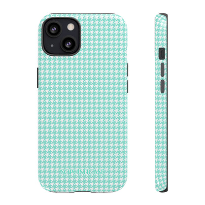 Tough Case - Houndstooth in Green