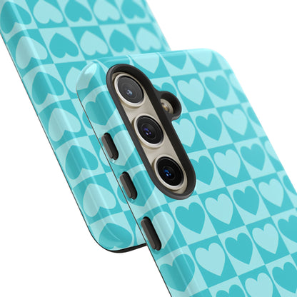Tough Love in Aqua - Tough Phone Case