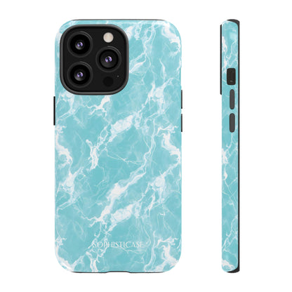 Marble Crush in Aqua - iPhone Case