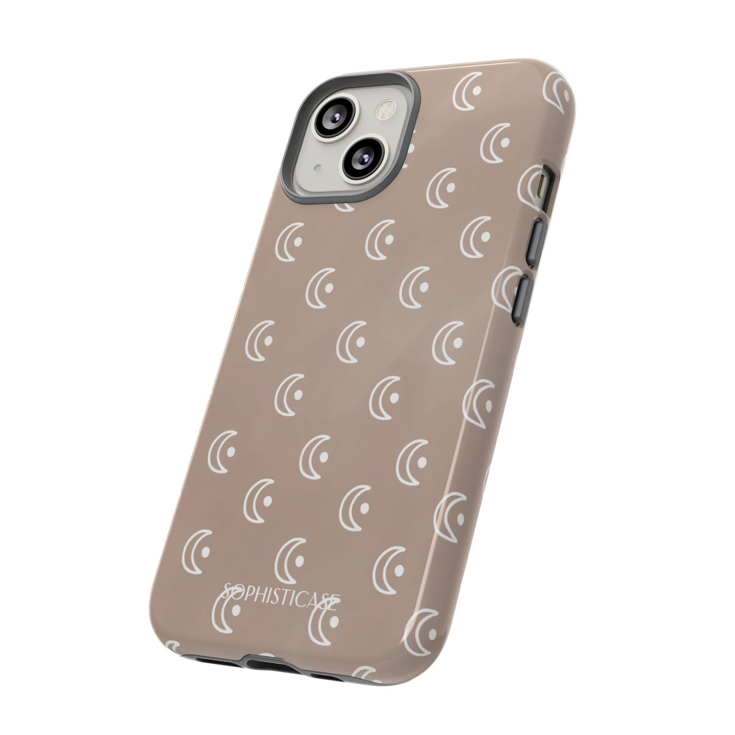 Moon Phase in Boho Brown - iPhone Case