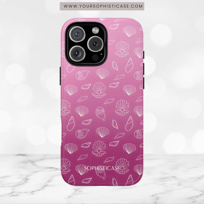 Seashell Society in Purple - iPhone Case