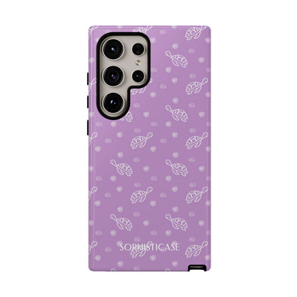 Turtle Island in Purple - Drop Proof Phone Case for Samsung Galaxy