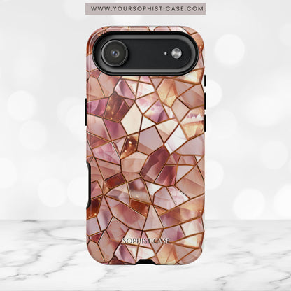 Rose' Runway in Champagne Mosaic - Tough Phone Case